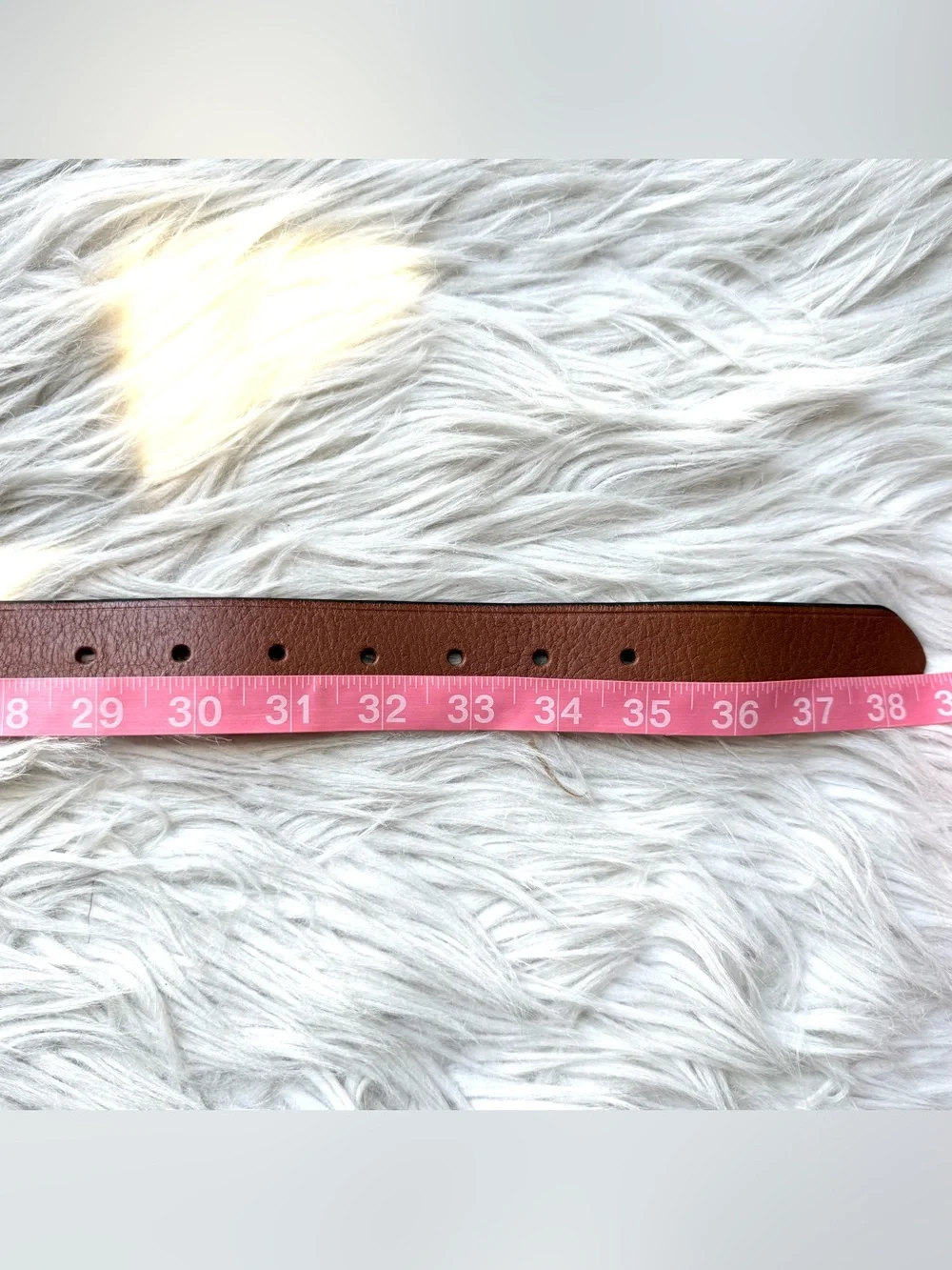 New Madewell Genuine Leather Belt Brass Horseshoe Buckle Women’s Small S NWT